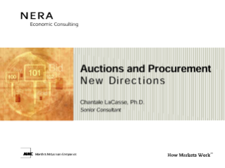 Auctions and Procurement: New Directions