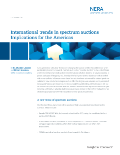 Global Trends in Spectrum Auctions and Implications for the Americas