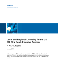 Local and Regional Licensing for the US 600 MHz Band (Incentive Auction)