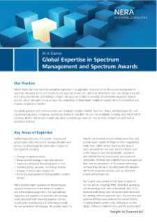 Global Expertise in Spectrum Management and Spectrum Awards